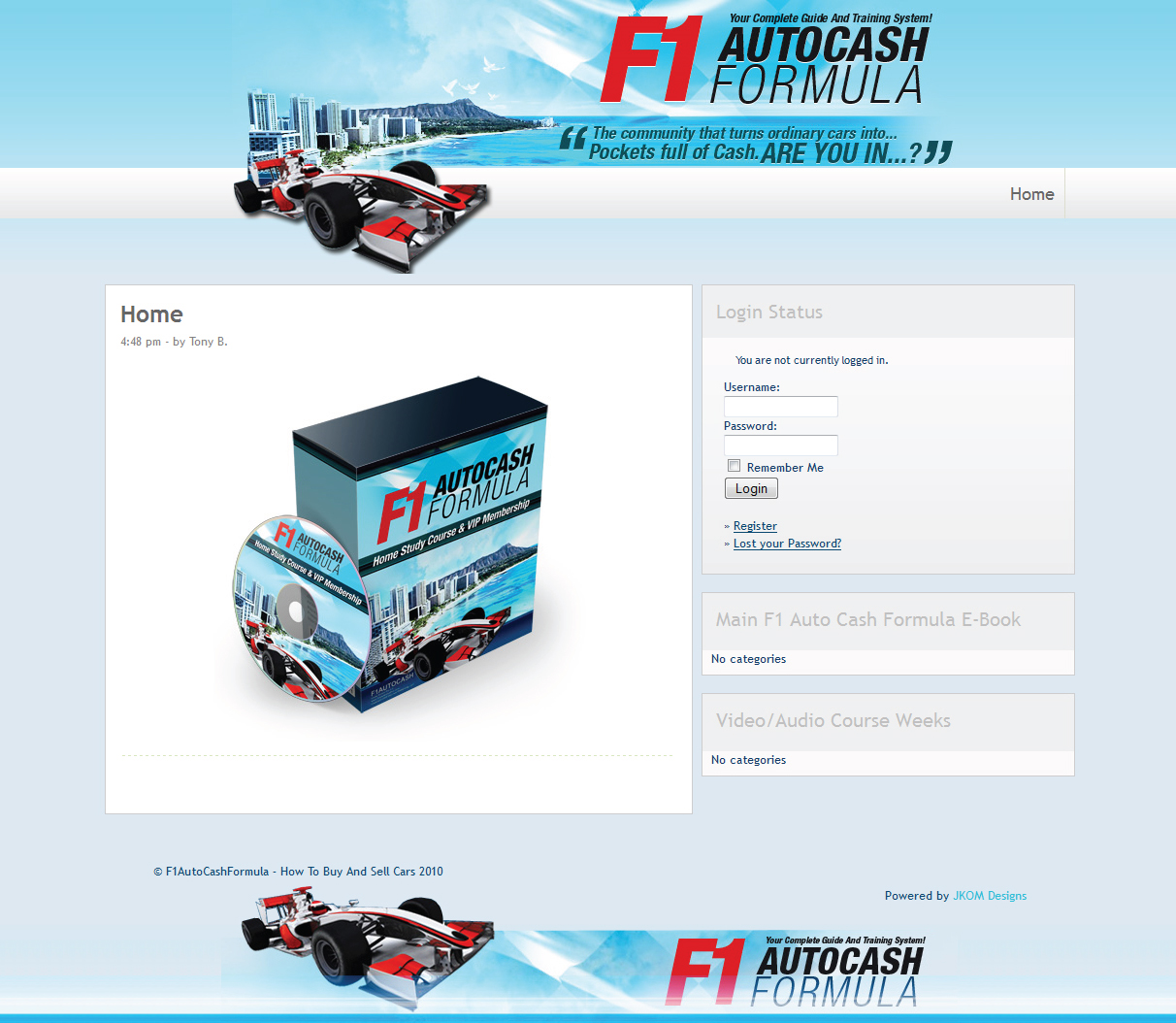 F1 Auto Cash Formula
